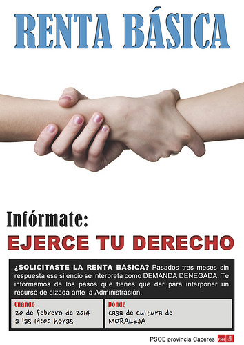 Renta Básica Moraleja -PSOE provincia de Cáceres-