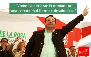 Guillermo Fernández Vara contra los desahucios