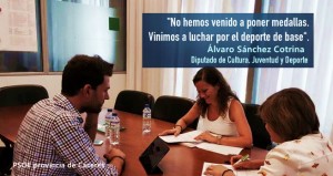 Álvaro Sánchez Cotrina reunido con Conchi Bellorín