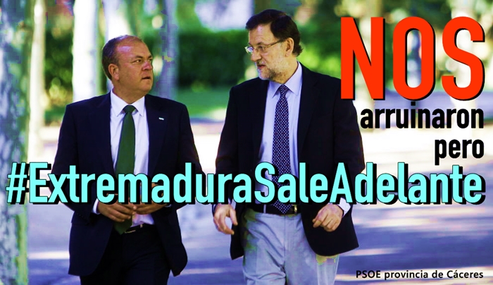 Monago arruinó a Extremadura pero igual surprimiremos el canon del agua