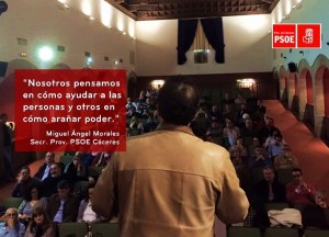 Intervención de Miguel Ángel Morales en el Comité provincial