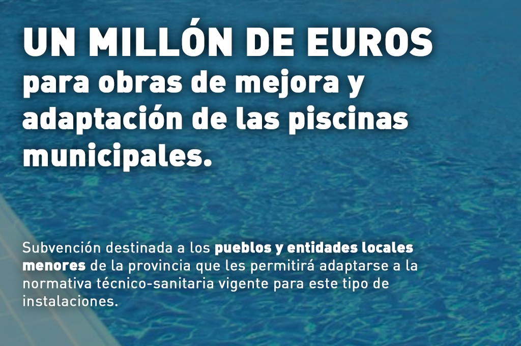 Diputación de Cáceres destina un millón de euros para la mejora y adaptación a la normativa actual de las piscinas municipales