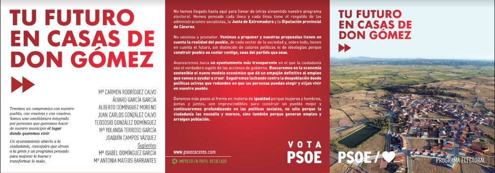 Mª Carmen Rodríguez: «El PSOE no cataloga a nadie por ser de un partido o de otro en Casas de Don Gómez»