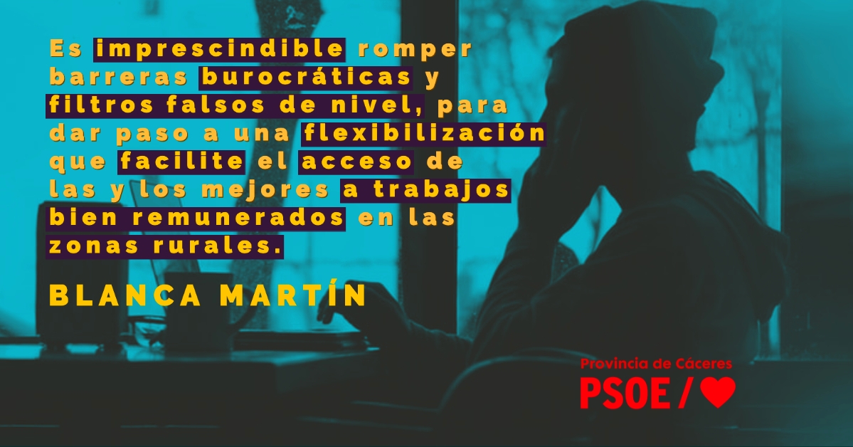 Blanca Martín: «Un modelo contra la despoblación»