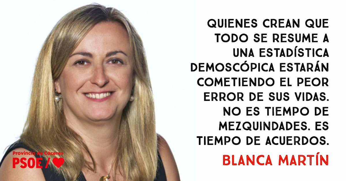 Blanca Martín: «Nuestra fuerza es el acuerdo»