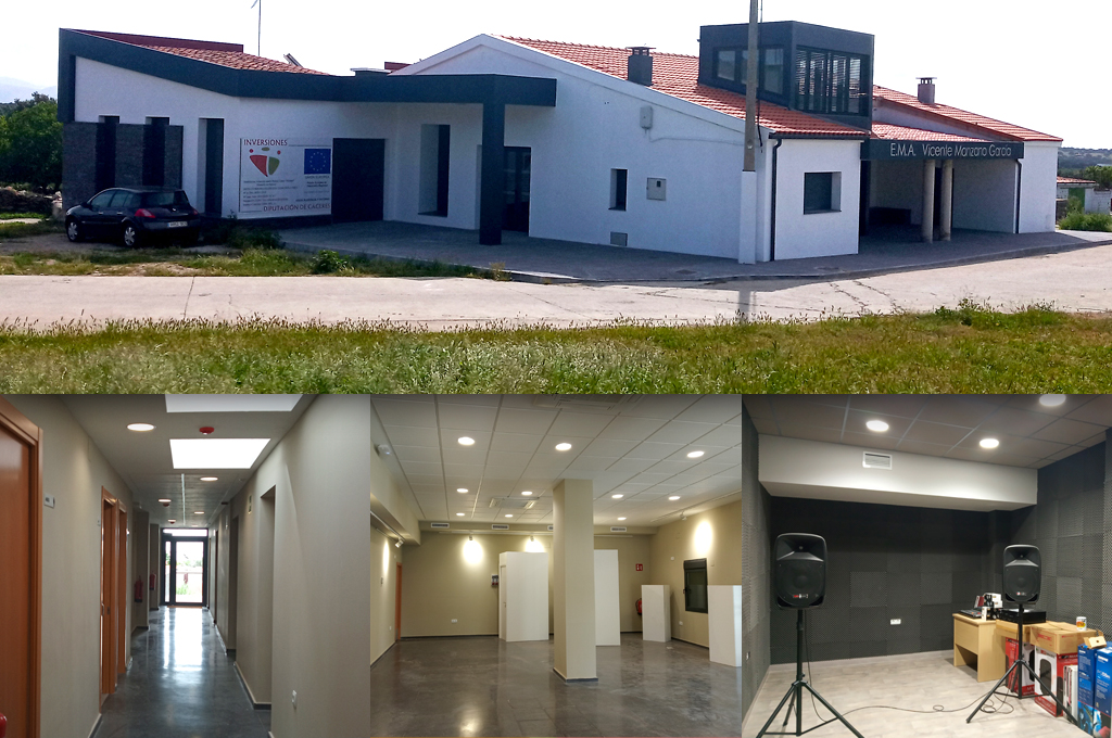 La Diputación termina la reforma del Matadero de Malpartida de Plasencia para uso cultural