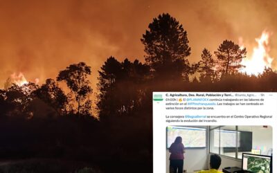 El Infocaex decreta las evacuaciones preventivas de Cadalso, Descargamaría y Robledillo de Gata