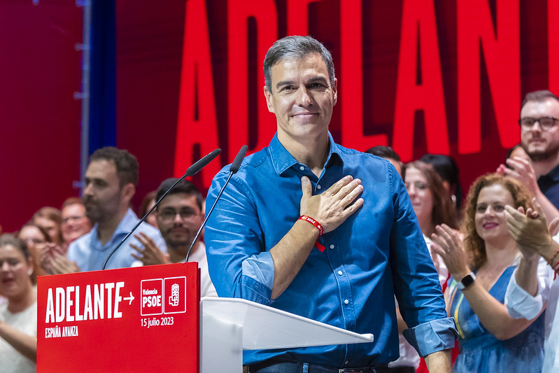 Pedro Sánchez: Pido el voto al PSOE de todas las mujeres para seguir avanzando 4 años más en derechos y en libertades