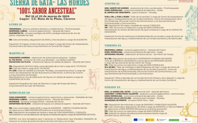 Sierra de Gata y Hurdes llegan al Centro Ruta de la Plata con catas de productos, exposiciones artesanales y talleres con la campaña “100% Sabor ancestral”