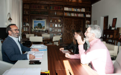 Miguel Á. Morales se reunió con representantes de la Asociación empresarial del Valle del Jerte (ASEVAJE)