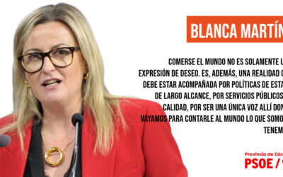 Blanca Martín: Extremadura está lista para comerse el mundo