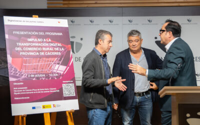 Diputación y Cámara de Comercio impulsan la plataforma de venta online “Cáceres Digital” entre las pymes de pequeños municipios