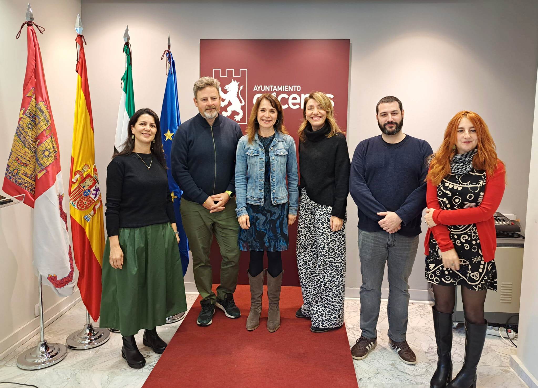 Belén Fernández y concejales GMS