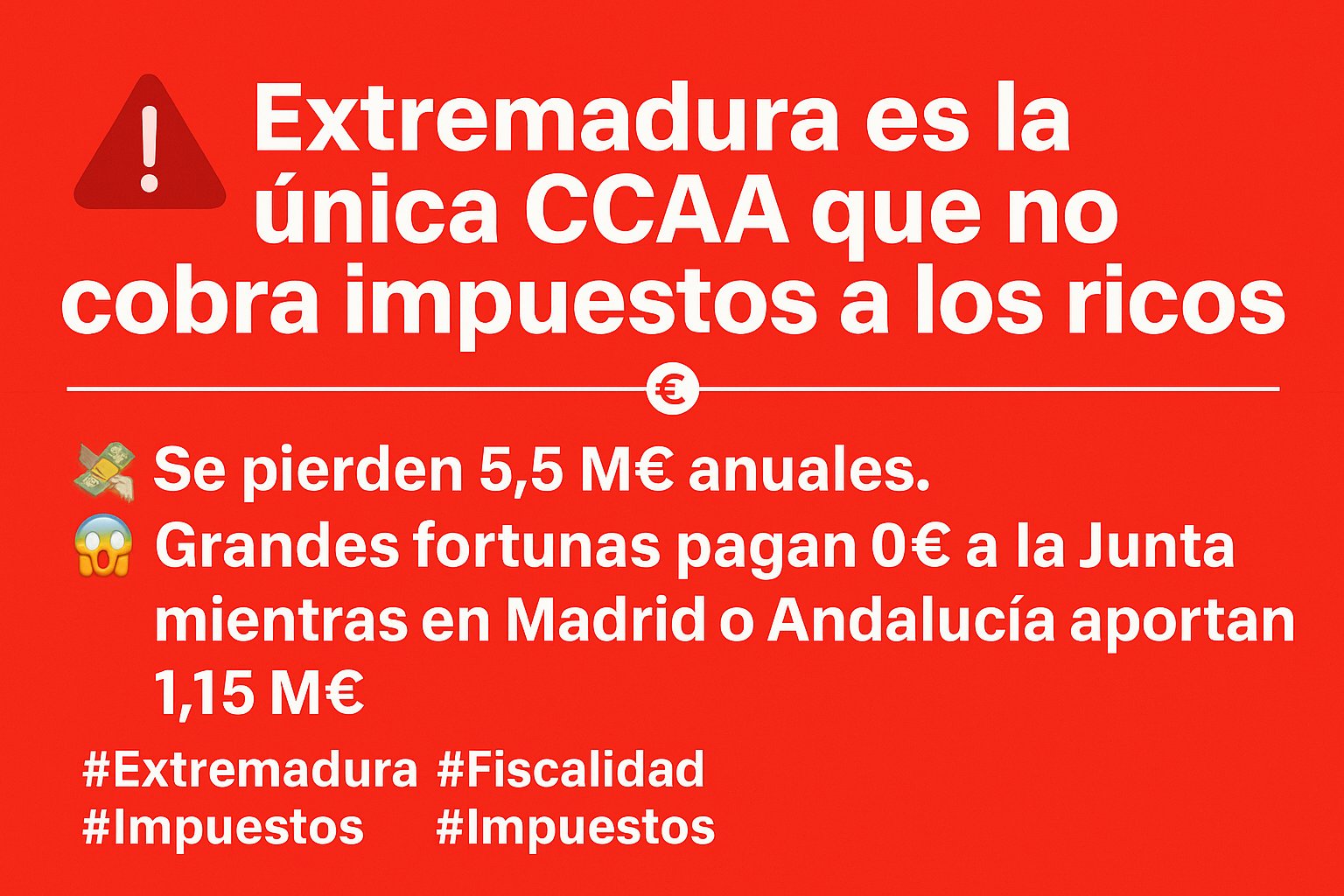 Extremadura impuestos