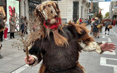 Jarramplas, Carantoñas, Jurramachos y personajes del Carnaval Hurdano recorren Zamora en el XIV Festival de la Máscara