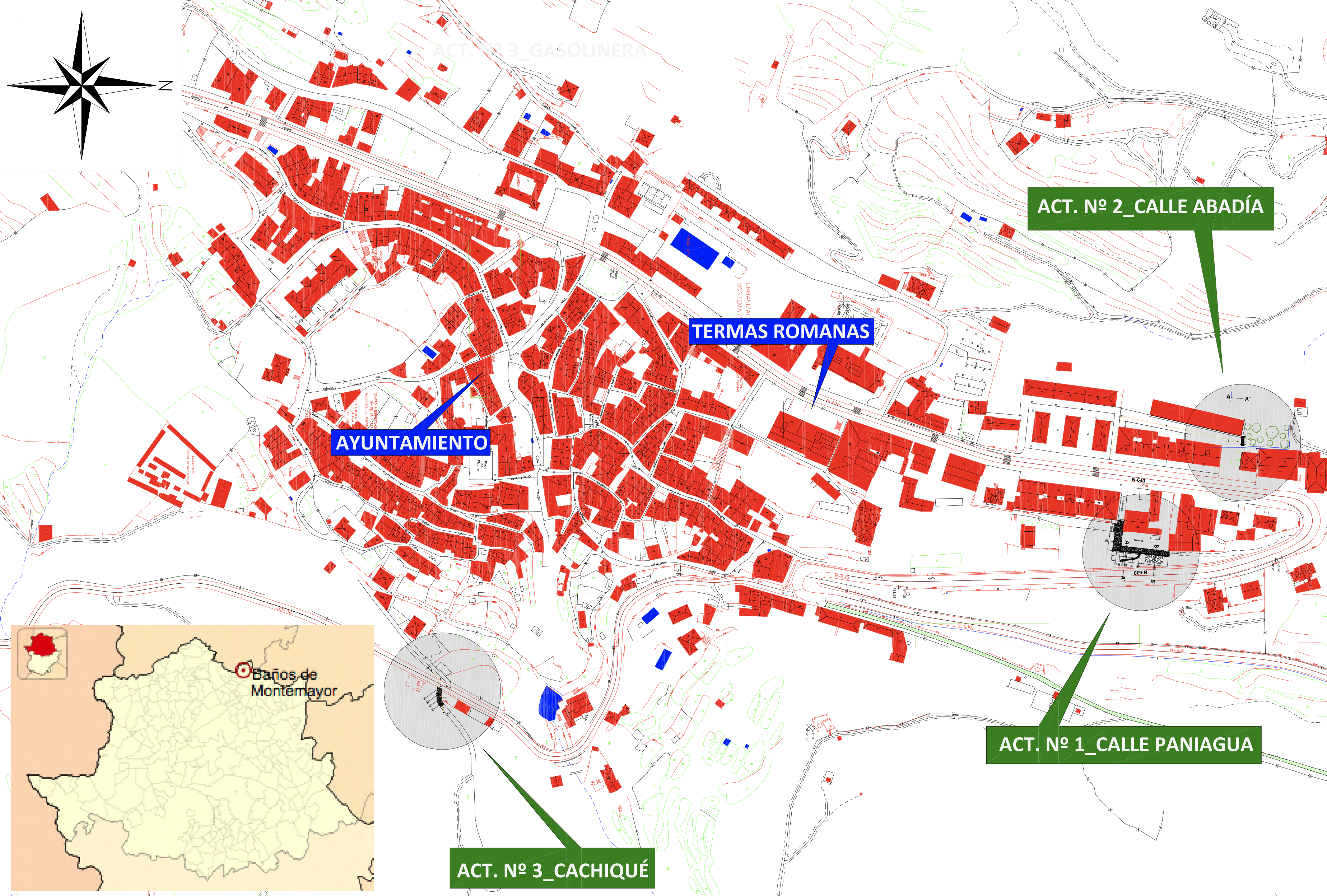 La Diputación de Cáceres financia al 100 % las obras de saneamiento en Baños de Montemayor dentro de su compromiso con los pueblos y con el municipalismo activo