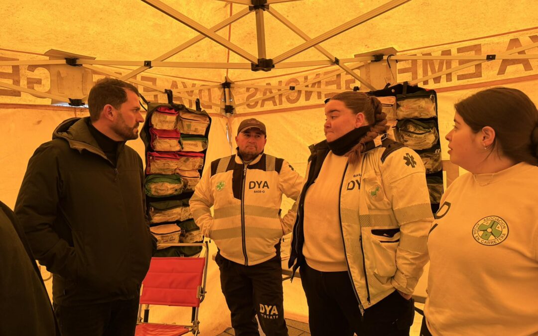 Álvaro S. Cotrina visita Moraleja y Coria para conocer de primera mano los daños provocados por la borrasca