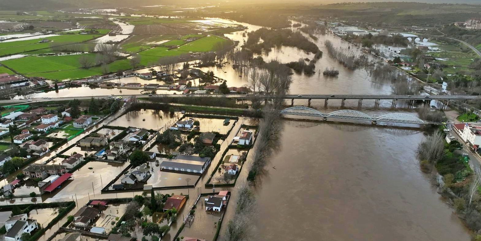 Desbordamiento Río Alagón Coria