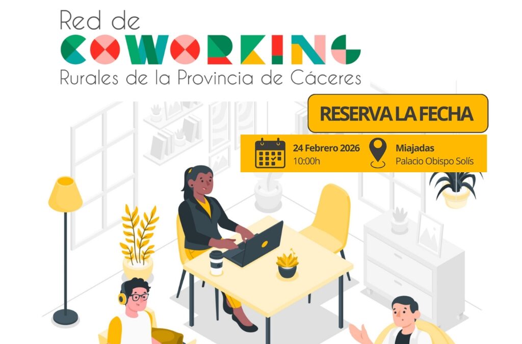Diputación de Cáceres prepara espacios de trabajo en el medio rural con la nueva Red Provincial de Coworking