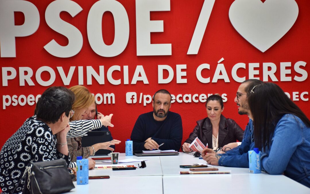 El PSOE de la provincia de Cáceres continúa con el desarrollo de su agenda política y orgánica