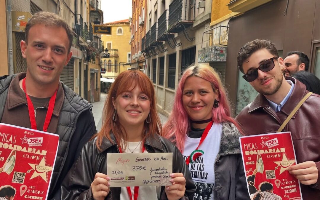 Irene Pozas: «Las Juventudes Socialistas de la provincia de Cáceres abanderan el NO a la Guerra»